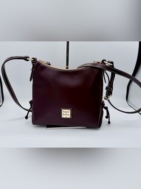 Dooney & Bourke Penrose North South Crossbody 24 – Dark Brown Smooth Leather